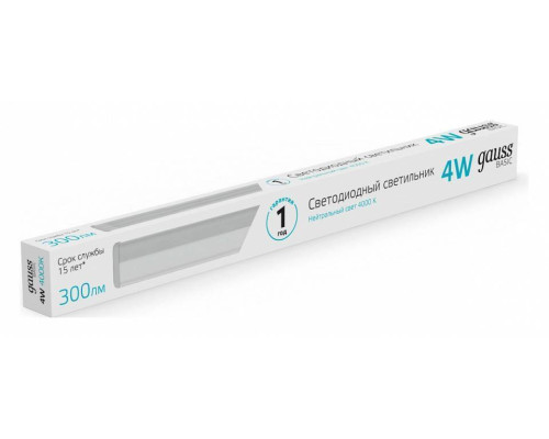 Светильник настольный Gauss TL Basic 4 Вт 4000К черный 930411204