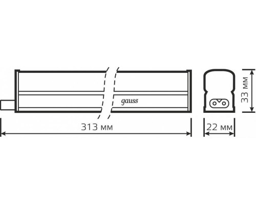 Светильник настольный Gauss TL Basic 4 Вт 4000К черный 930411204
