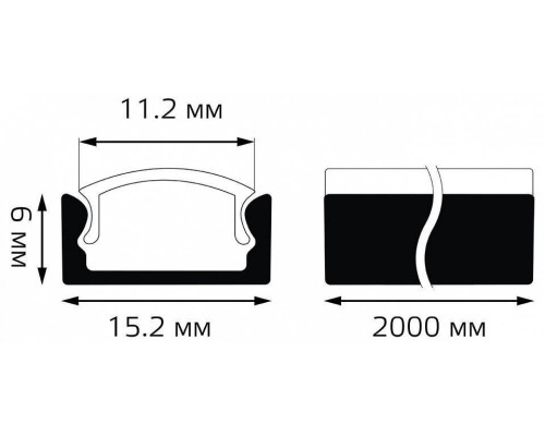 Короб накладной Gauss  BT411