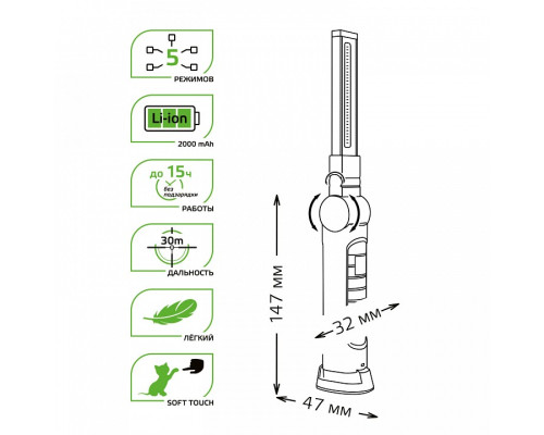 Фонарь автомобильный Gauss  GF803