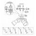 Потолочная люстра Globo Tieka 56185-3D