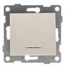 Выключатель сенсорый одноклавишный с подсветкой, без рамки Gusi Electric BRAVO С10В18-003