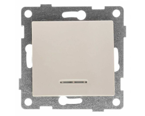 Выключатель сенсорый одноклавишный с подсветкой, без рамки Gusi Electric BRAVO С10В18-003