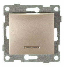 Выключатель сенсорый одноклавишный с подсветкой, без рамки Gusi Electric BRAVO С10В18-027