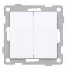 Выключатель двухклавишный без рамки Gusi Electric UGRA С11В2-001