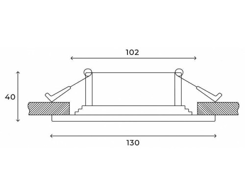 Встраиваемый светильник Hesby Lighting Drammen HSBL_0091
