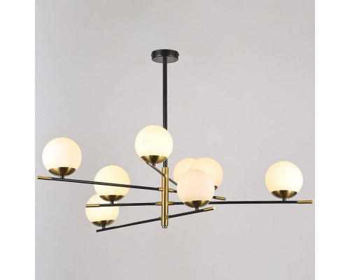 Люстра на штанге ILLUMICO 8 ламп IL0063-8P-79 BK COP