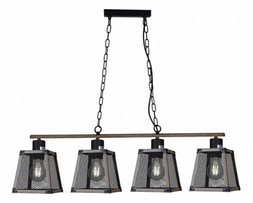 Потолочная люстра ILLUMICO WOOD IL1006-4LL-05 BK WOOD