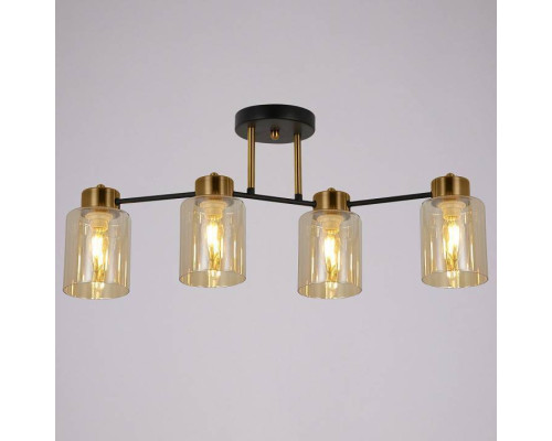 Светильник на штанге ILLUMICO Qui IL6111-4COU-79 BK GD Qui