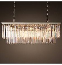 Подвесная люстра Imperiumloft Rh 1920S Odeon Clear Glass Fringe 155093-22