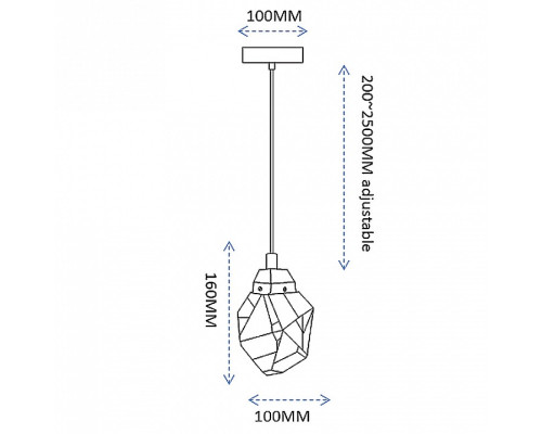 Подвесной светильник Imperiumloft CRISTEL CRISTEL-ONE01
