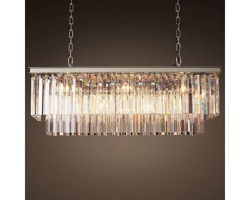 Подвесная люстра Imperiumloft RH 1920S ODEON CLEAR GLASS FRINGE 40,1536