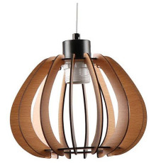 Подвесной светильник Imex MD.9012 MD.9012-1-P-BK+WOOD