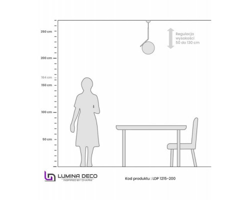 Подвесной светильник LUMINA DECO Sorento LDP 1215-200 WT+GD