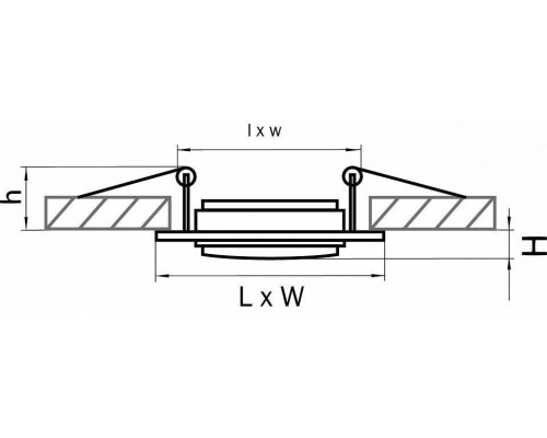 Встраиваемый светильник Lightstar Singo 011601