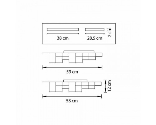 Накладной светильник Lightstar Favo LED 750121