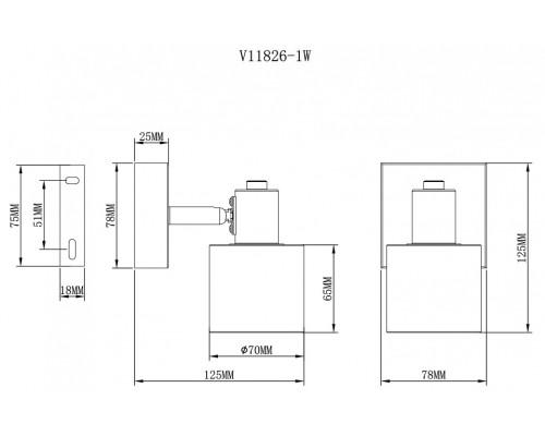 Спот Moderli Malet V11826-1W