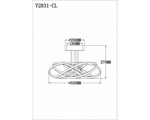 Потолочная люстра Moderli Arrow V2831-CL