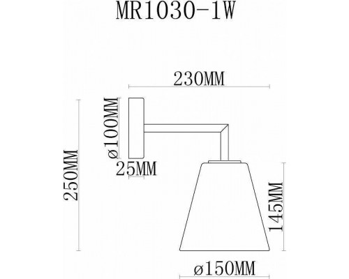 Бра MyFar Stiven MR1030-1W