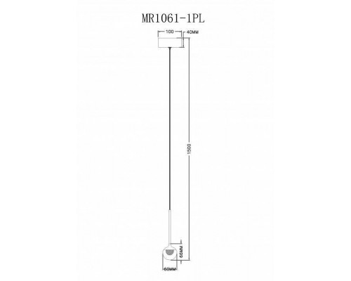 Подвесной светильник MyFar Kollins MR1061-1PL