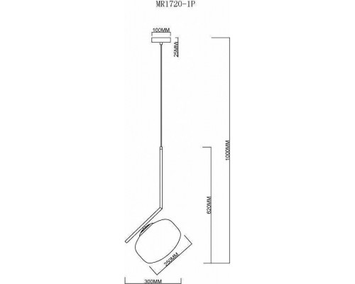 Подвесной светильник MyFar Single MR1720-1P