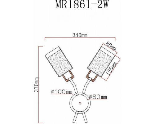 Бра MyFar Linda MR1861-2W