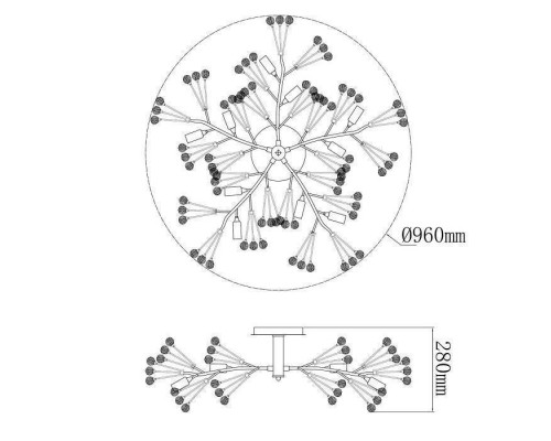 Люстра на штанге MW-Light Адриатика 280011810