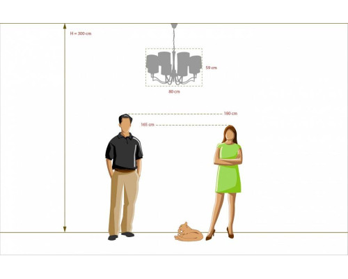 Подвесная люстра MW-Light Конрад 8x40 Вт E14 667010908