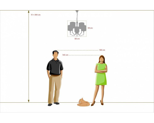 Подвесная люстра MW-Light Конрад 5x40 Вт E14 667011105