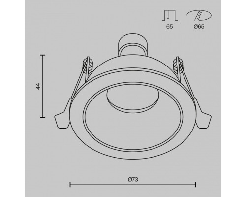 Встраиваемый светильник Maytoni  DL126-GU10-W