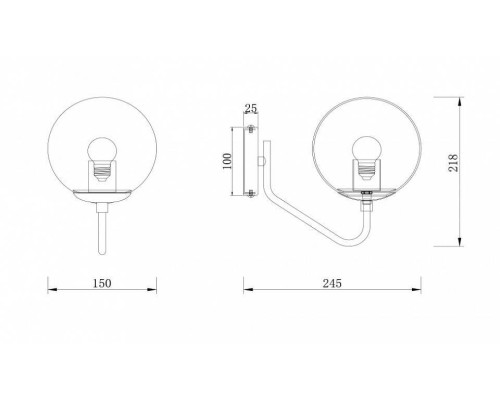 Бра Freya Moricio FR5140WL-01GB