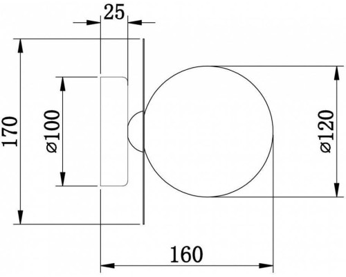 Бра Freya Sepia FR5391WL-01BS