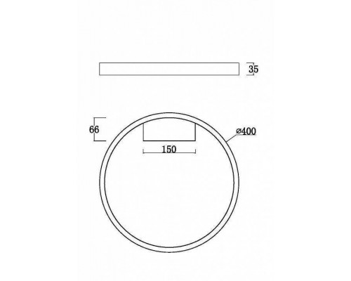 Накладной светильник Maytoni Rim MOD058CL-L25B3K