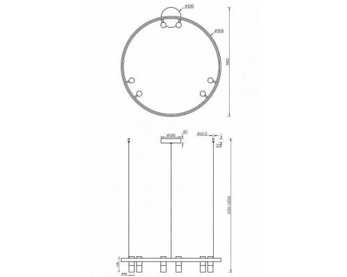 Подвесной светильник Maytoni Satellite MOD102PL-L42B