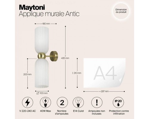 Бра Maytoni Modern 2 MOD302WL-02W