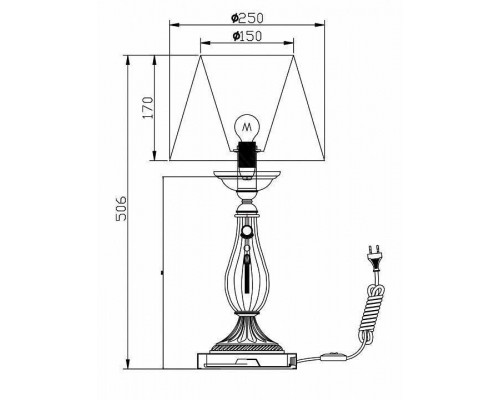 Настольная лампа декоративная Maytoni Demitas RC024-TL-01-R