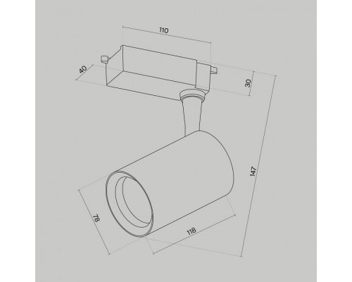 Светильник на штанге Maytoni Vuoro TR003-1-10W3K-M-B