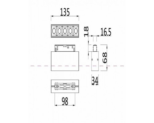 Накладной светильник Maytoni Points TR014-2-10W4K-B