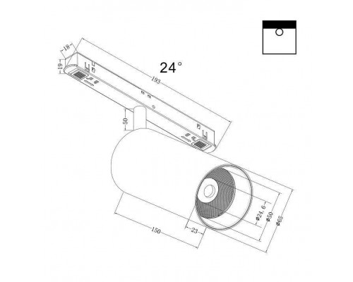 Светильник на штанге Maytoni Focus LED TR032-4-20W3K-S-DS-B