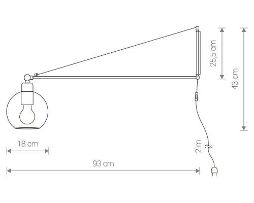 Бра Nowodvorski Cane 9374