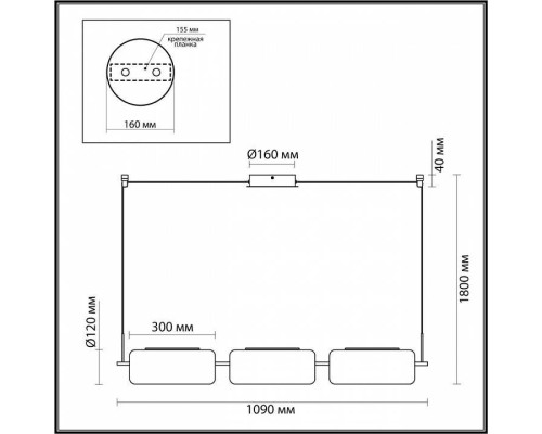 Подвесной светильник Odeon Light Kavia 5003/30L
