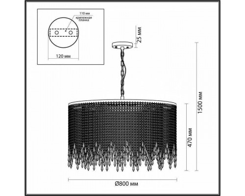 Подвесная люстра Odeon Light Chokka 5028/12