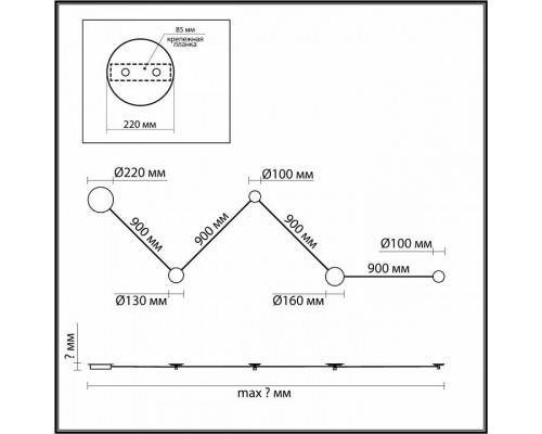 Накладной светильник Odeon Light Hightech 6625/25WL