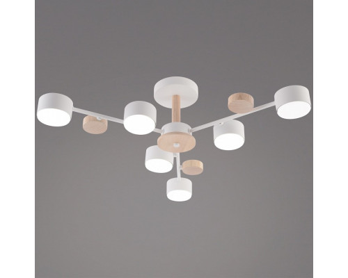 Люстра на штанге De Markt 03758-0.3-06 6xGX53 белый/дерево 03758-0.3-06 WT+WOOD GX53
