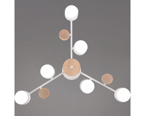 Люстра на штанге De Markt 03758-0.3-06 6xGX53 белый/дерево 03758-0.3-06 WT+WOOD GX53
