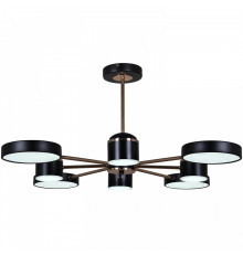 Люстра на штанге 13289-4.3-08 BK+GD CR