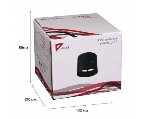 Накладной светильник Reluce 53017 53017-9.5-001MN GX53 BK