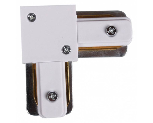 Соединитель угловой L-образный для треков накладных Reluce  RL 06038 corner connector WT