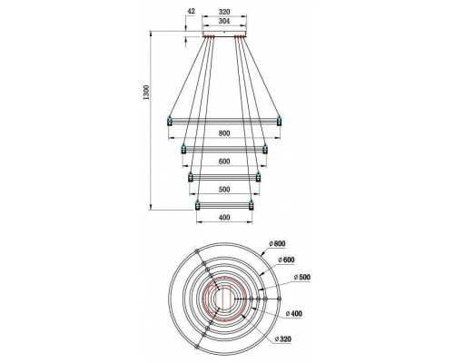 Подвесной светильник Stilfort Tooring 4006/05/04P