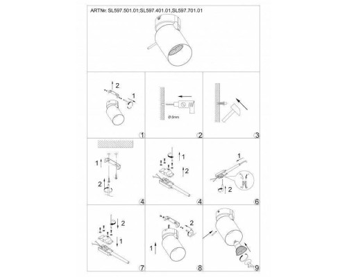 Спот ST-Luce Fanale SL597.501.01